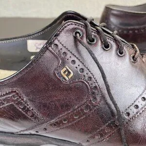 VTG FootJoy Classics Mens Spikeless Golf Shoes Wingtip Oxblood Red Size10D 55814 FootJoy | Shoes | Vtg Footjoy Classics Mens Spikeless Golf  main image 2